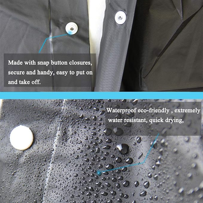 Rain Coats - Reusable EVA Rain Ponchos - Image 5