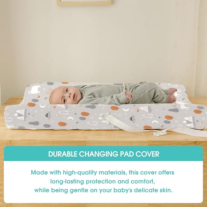BROLEX Changing Pad Covers for Baby: Boy Girls Ultra Stretchy Soft 2 Pack - Image 4