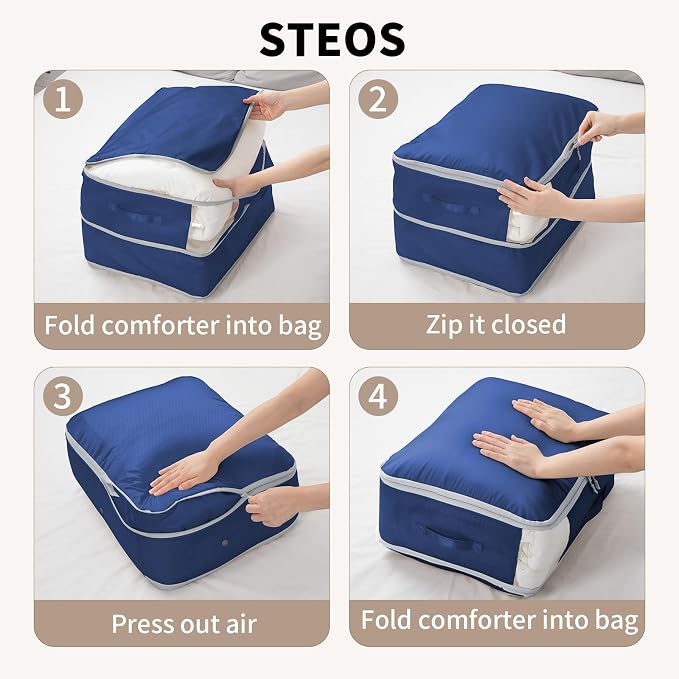 DIMJ Comforter Storage Bag 4 Pack - Image 6
