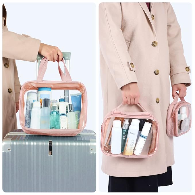 PACKISM Clear Toiletry Bags, 3 Pack Clear Makeup Bags - Image 4