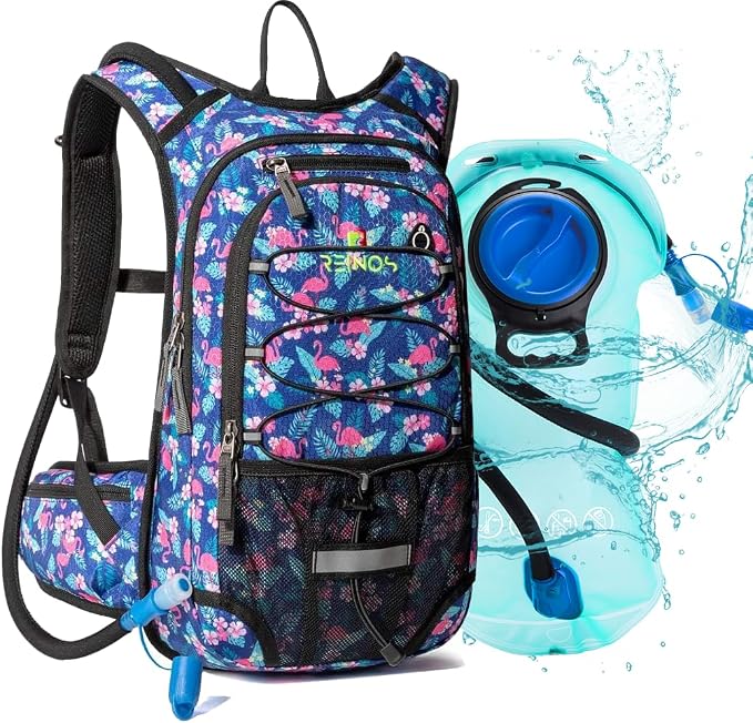 Hydration Pack Backpack with 3L Water Bladder by REINOS+OUTDOOR