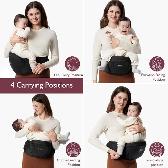 Momcozy Hip Seat Baby Carrier - Image 7