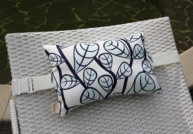 Patio Lounge Head Support Pillow & Cushion, Small Waterproof Throw Pillow - Image 4