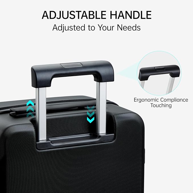 MILADA Carry On Luggage With Wheels 20 inch Carry On Suitcase Travel Luggage - Image 8