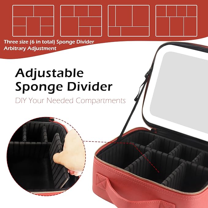 MOMIRA Travel Cosmetic Train Case - Image 3