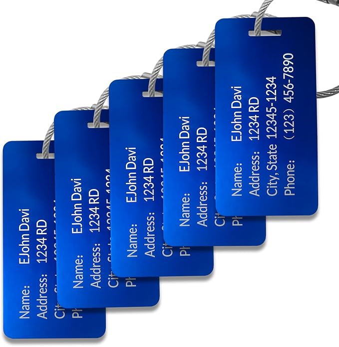 Custom Personalized Luggage Tags-Customized Unique tag by KOMVIOO