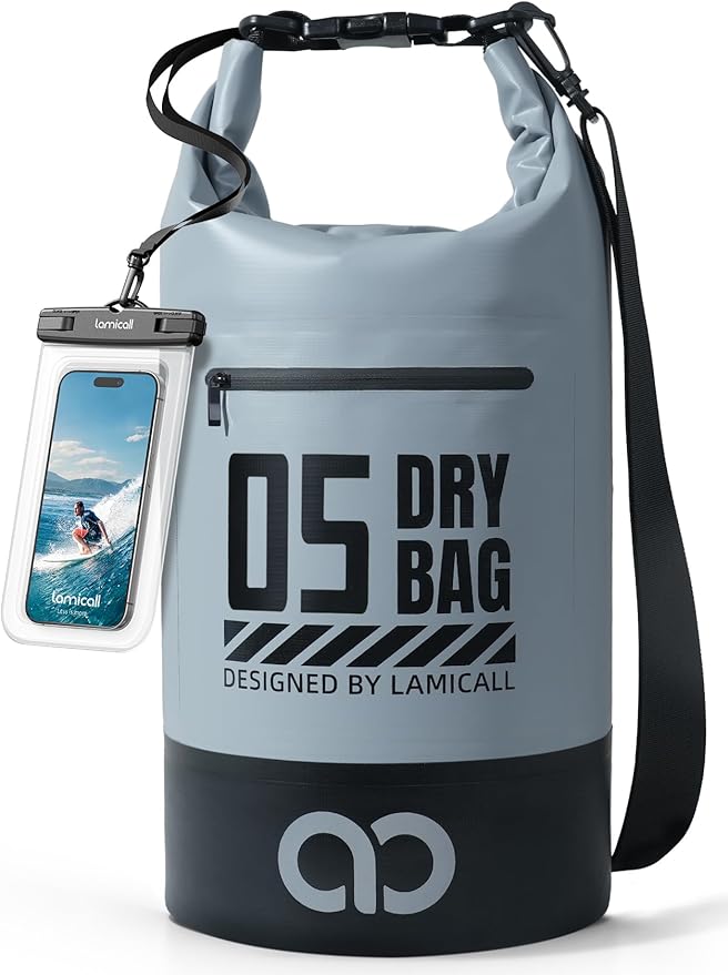 Lamicall Dry Bag Waterproof Backpack - 5L/10L/20L/30L/40L Roll Top Waterproof by Lamicall