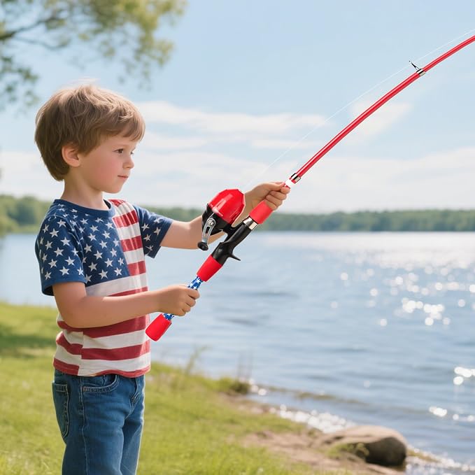 Kids Fishing Pole, Portable Telescopic Kids Fishing Poles - Image 9