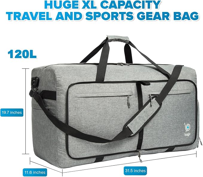 Bago Large Foldable Duffel Bags - Image 6