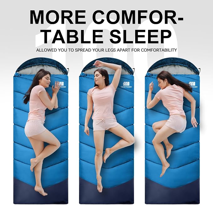 Sleeping Bags for Adults Cold Weather, Waterproof, Lightweight Sleeping Bag for - Image 8