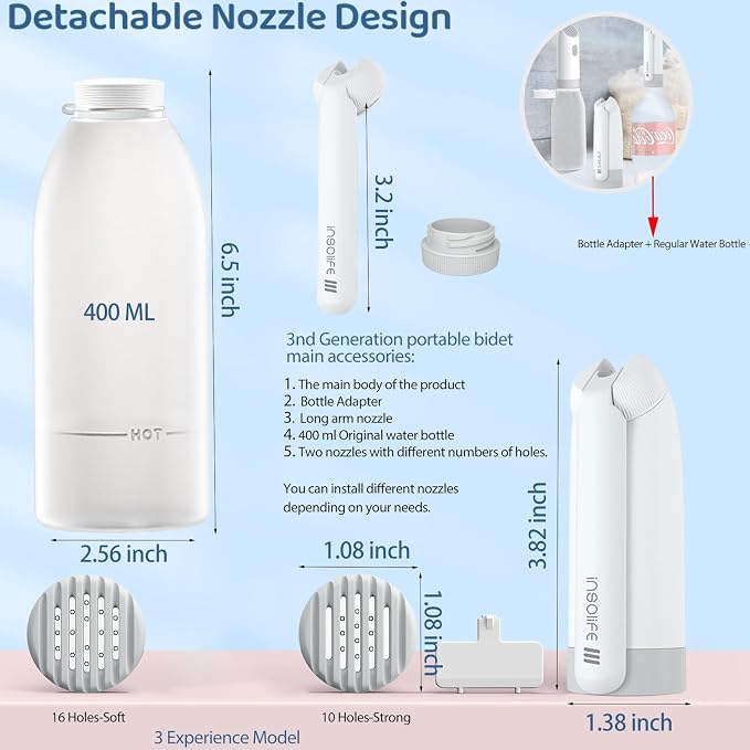 Portable Bidet|High Pressure Travel Bidets Electric Portable Bidet - Image 6