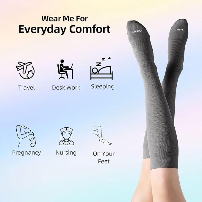 4 Pairs Light Compression Socks - Image 3