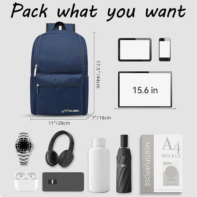 OMOUBOI Casual Daypacks Superbreak Backpack 14 inch Laptop Backpack - Image 7