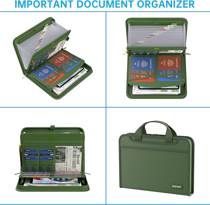 ENGPOW Accordion File Organizer, Fireproof Expanding File Folder - Image 4