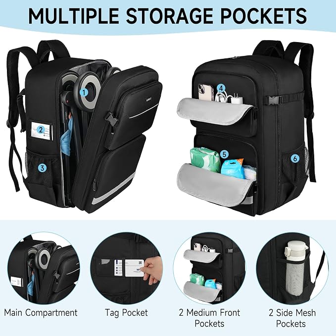 Stroller Travel Bag, Stroller Backpack Compatible - Image 5