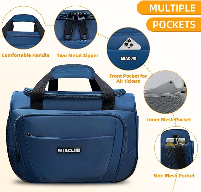 Underseat Carry On Luggage Lightweight Travel Tote Weekender Bag Overnight - Image 4