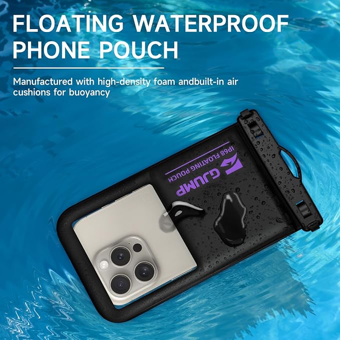 2 Pack Floating Waterproof Phone Pouch, Essential - Image 2