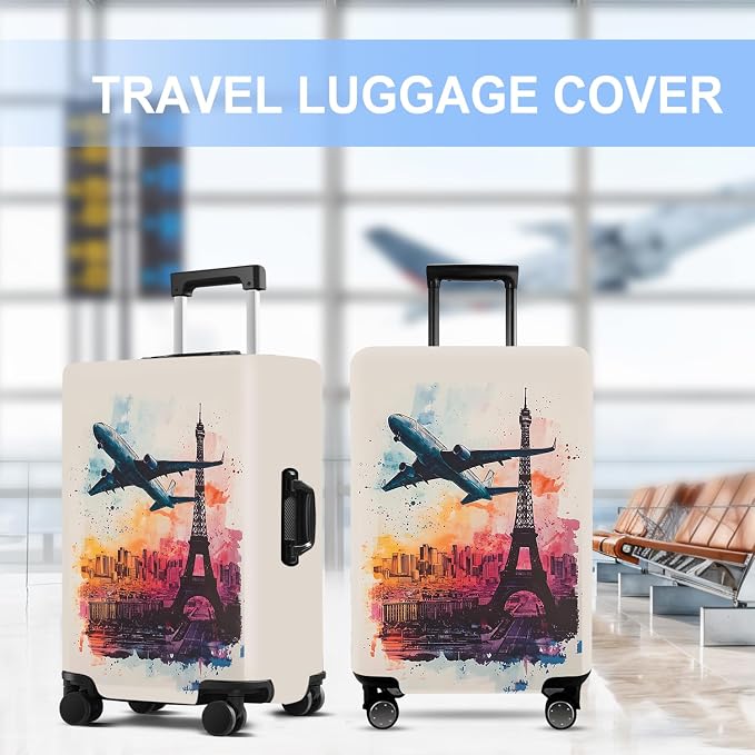 Luggage Cover Washable Suitcase Protector Anti-scratch Suitcase cover Fits - Image 5