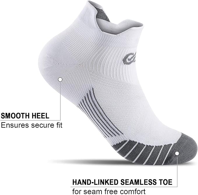 PAPLUS Ankle Compression Sock for Men and Women 2/4/6 Pairs, Low Cut - Image 3