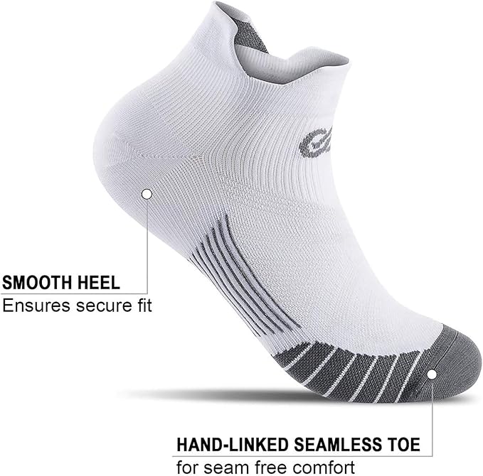 PAPLUS Ankle Compression Sock for Men and Women 2/4/6 Pairs, Low Cut - Image 3
