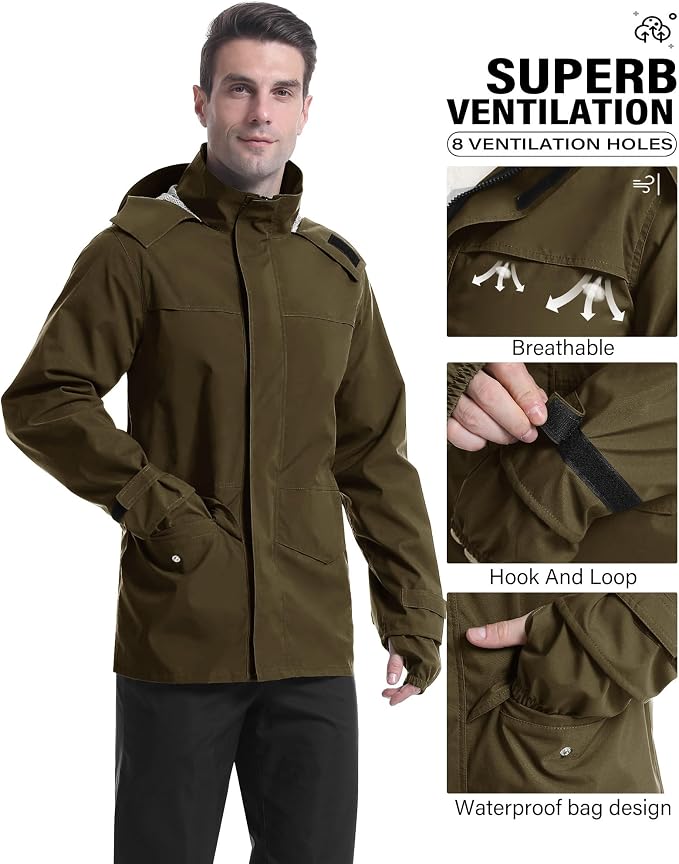 iCreek Rain Suit Waterproof Jacket - Image 2