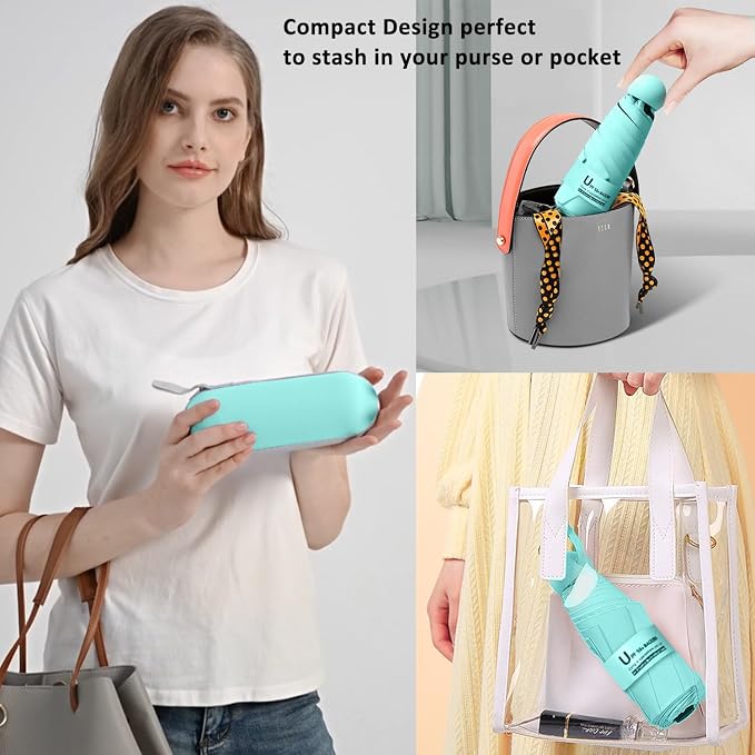 BAODINI Travel Mini Umbrella for Purse - Image 4