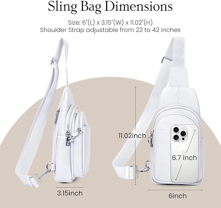 befen Genuine Leather Small Sling Bag - Image 5