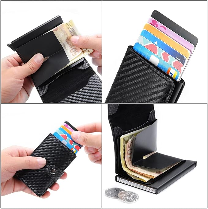 Card Holder, Men Credit Card Holder, Slim Card Case Front Pocket - Image 4