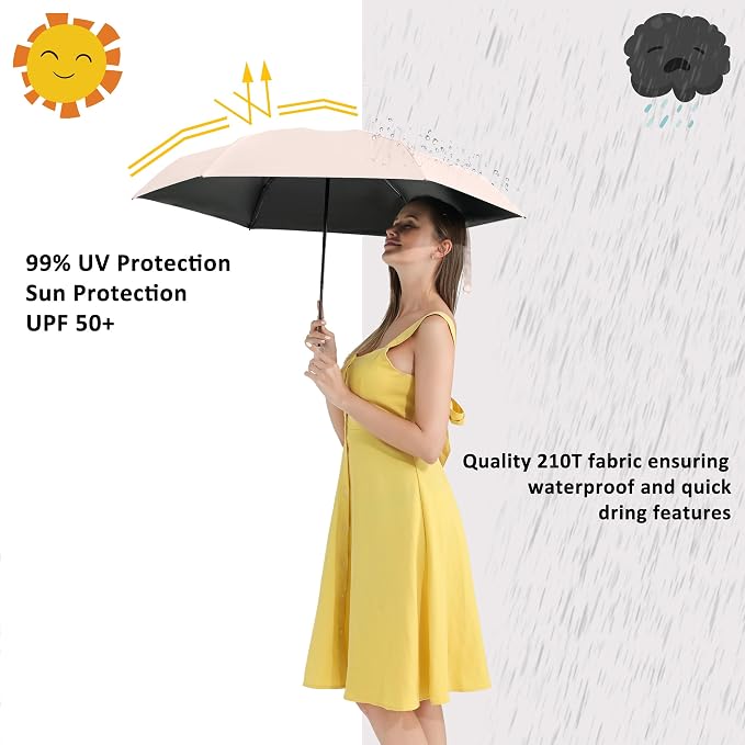 BAODINI Travel Mini Umbrella for Purse - Image 2