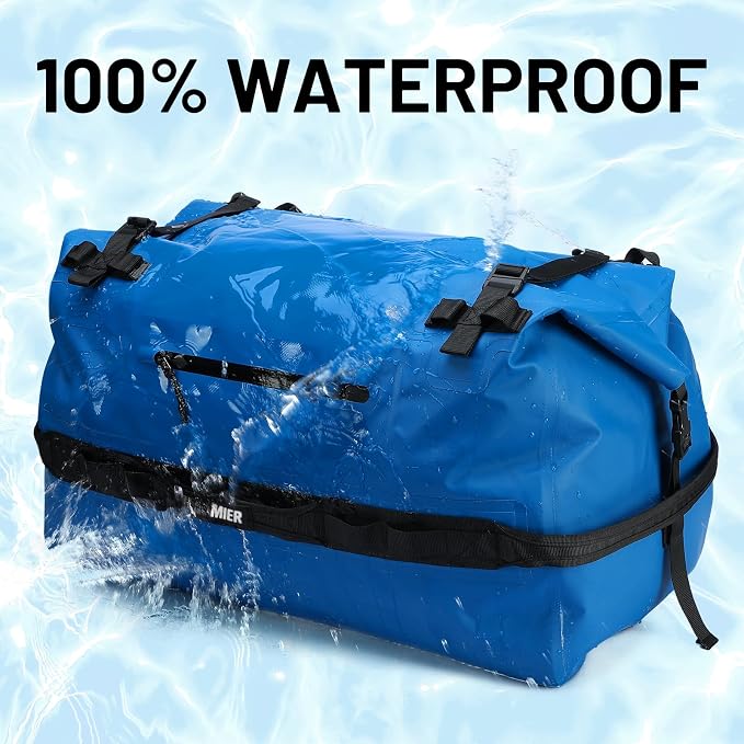 MIER Large Waterproof Duffel Bag Rolltop Dry Backpack Duffle Bags - Image 2
