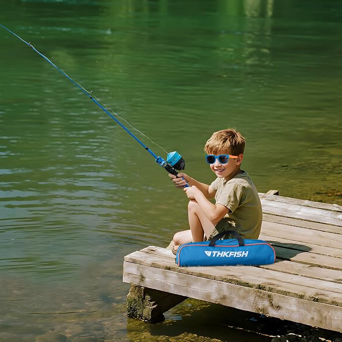 Kids Fishing Pole Set, Telescopic Fishing Rod Reel Combo Kids Starter Kit - Image 6