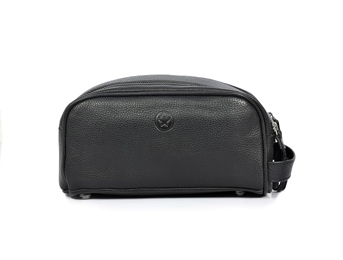 10" Premium Leather Toiletry Travel Pouch by AARONLEATHERGOODS%C2%AE