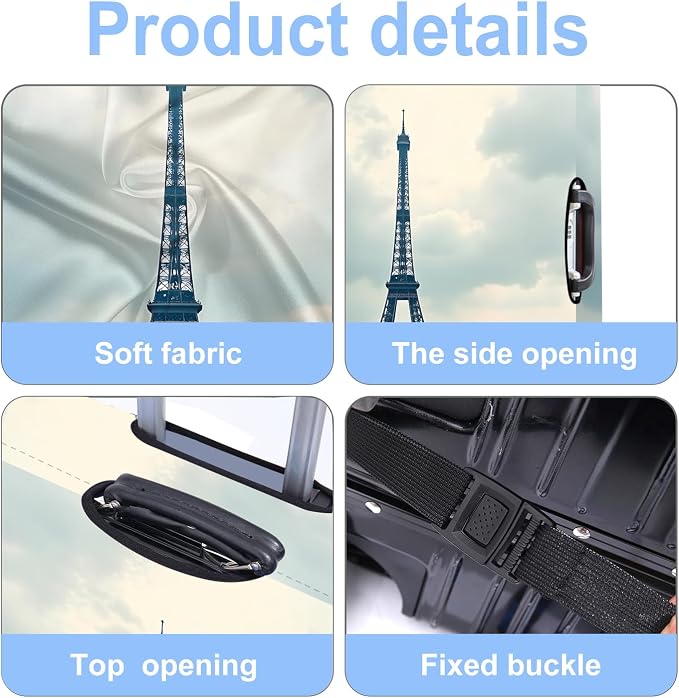 Luggage Cover Washable Suitcase Protector Anti-scratch Suitcase cover Fits - Image 3