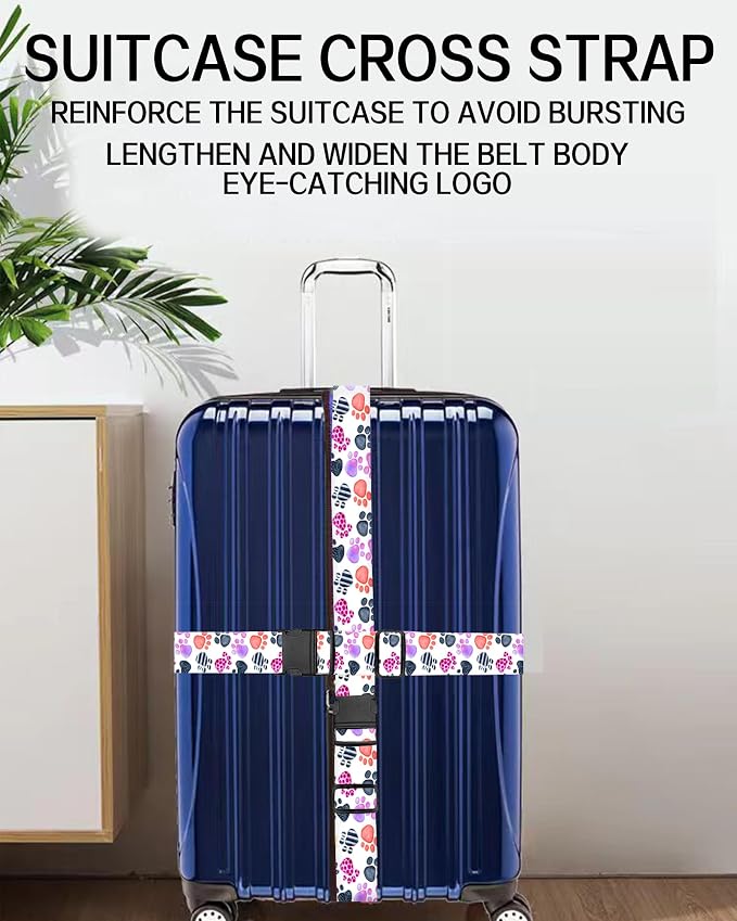 Luggage Straps for Suitcases, Adjustable Travel Belt, Durable Wide Luggage Strap - Image 6