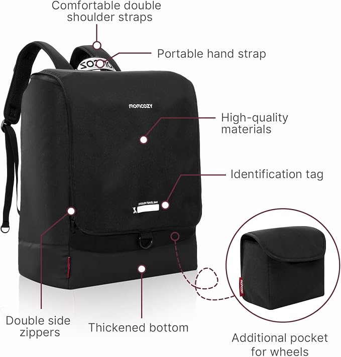 Momcozy Stroller Travel Bag for Airplane | Suit ClickGo Stroller | Compatible - Image 2