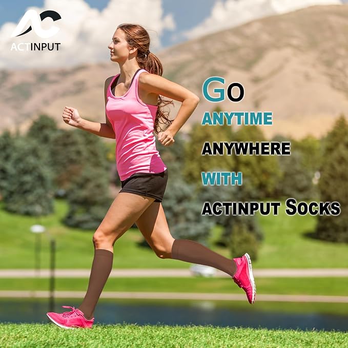 ACTINPUT 8 Pairs Compression Socks - Image 3