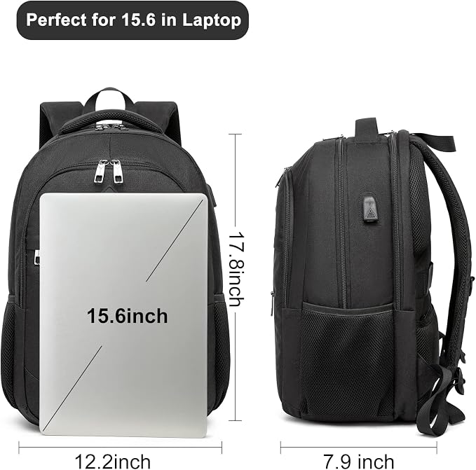 Backpack for Men and Women, School Backpacks for Teen Boys Girls, Water - Image 5