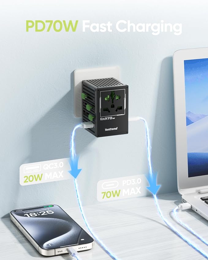 70W Universal Travel Adapter - Image 3