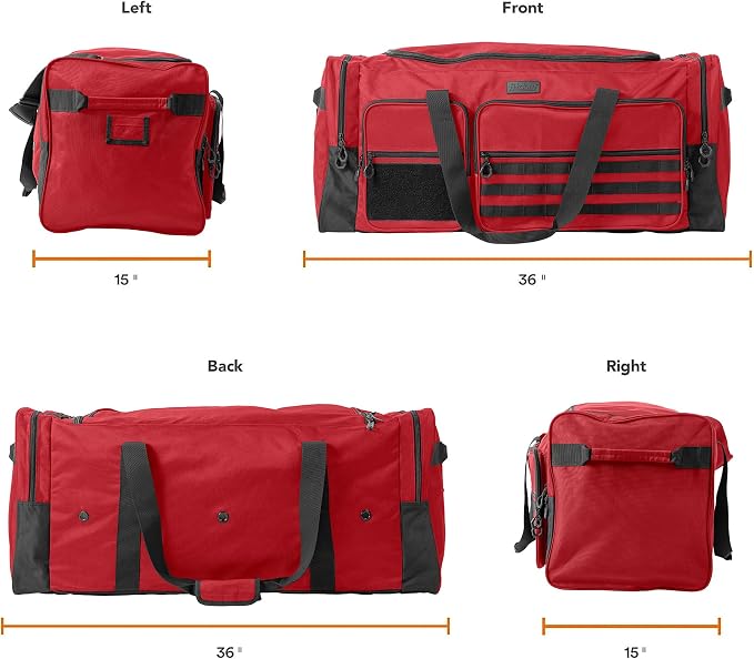 Fitdom 130L 36" Heavy Duty Extra Large Sports Gym Equipment Travel Duffle Bag - Image 2