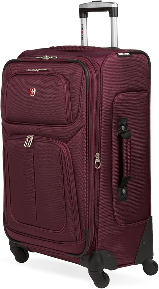 SwissGear Sion Softside Expandable Luggage, Checked-Medium 25-Inch by SwissGear