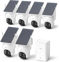 aosu Security Cameras Wireless Outdoor, 6-Cam Kit, No Subscription, Homebase by aosuSecurity