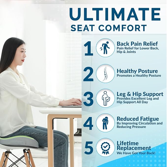Small Travel Seat Cushion for Airplane, Portable Foldable Seat Cushion - Image 4