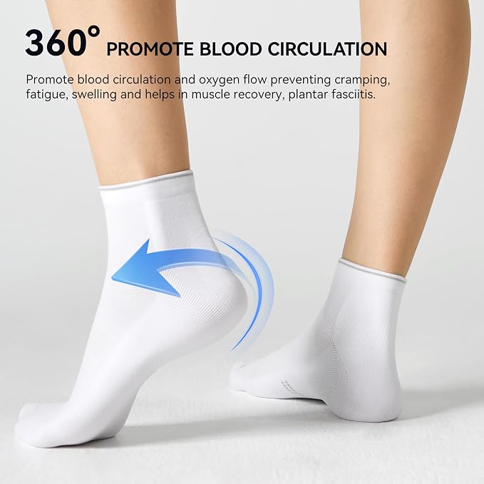 CS CELERSPORT 2/5 Pairs Ankle Compression Socks - Image 5