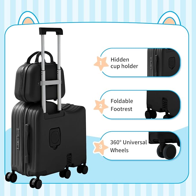 TABU Ride-on Luggage with Handbag - Image 5