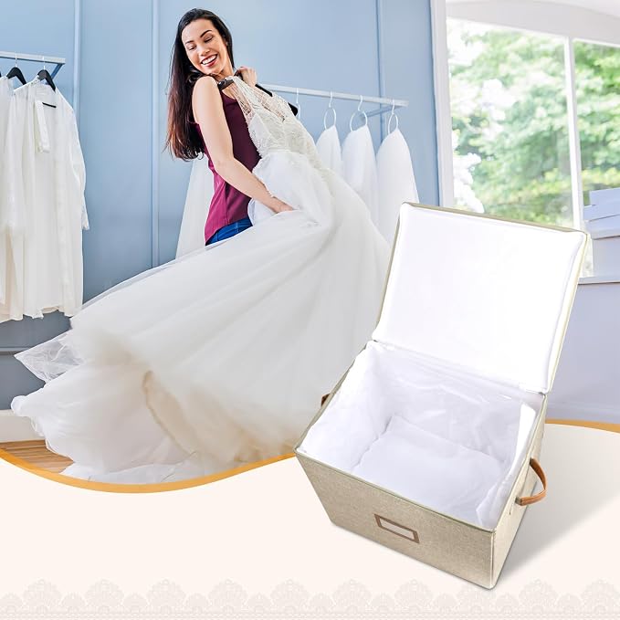Wedding Dress Storage Box, Wedding Dress Preservation Box - Image 5