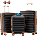 luggage sets 3 Piece with Spinner Wheel, 100% PC Material Lightweight Durable by Xurwiin