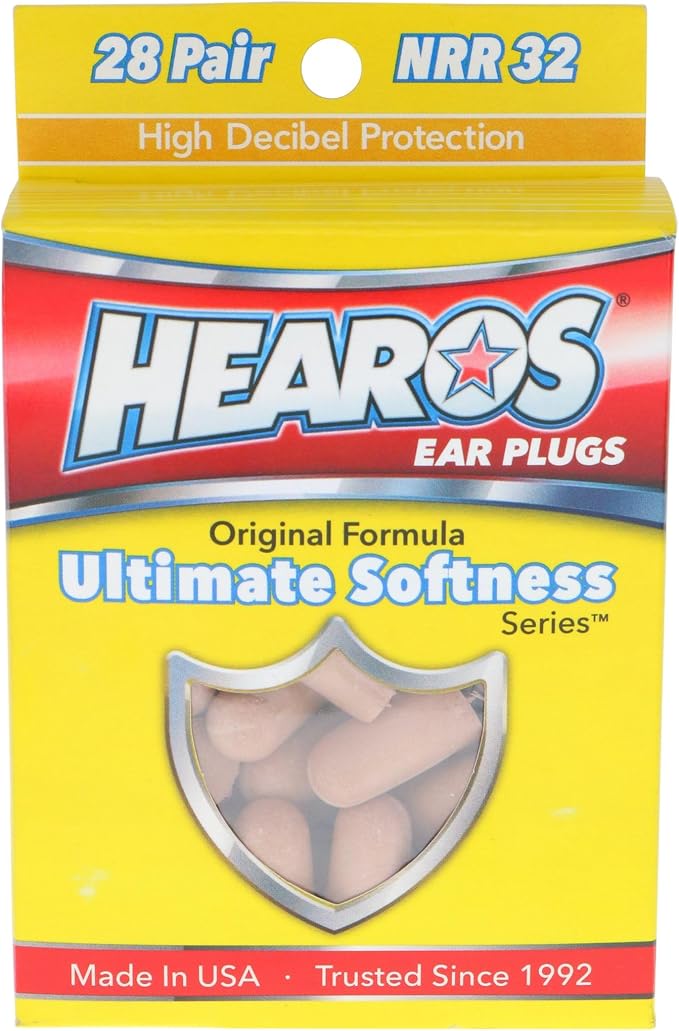 HEAROS Ultimate Softness Series Ear Plugs 28 Pair by Hearos