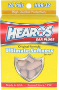 HEAROS Ultimate Softness Series Ear Plugs 28 Pair by Hearos