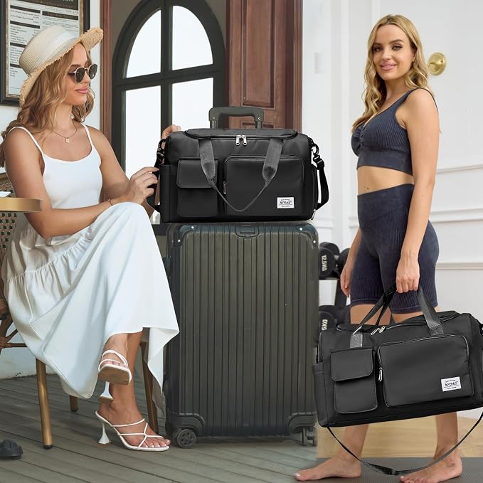 NPBAG Women Travel Duffel, Gym Workout Overnight Bag, Mommy Hospital Bag - Image 7