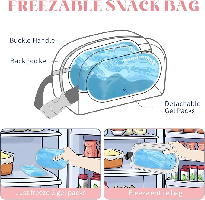 Small Cooler Bag Freezable Lunch Bag - Image 2